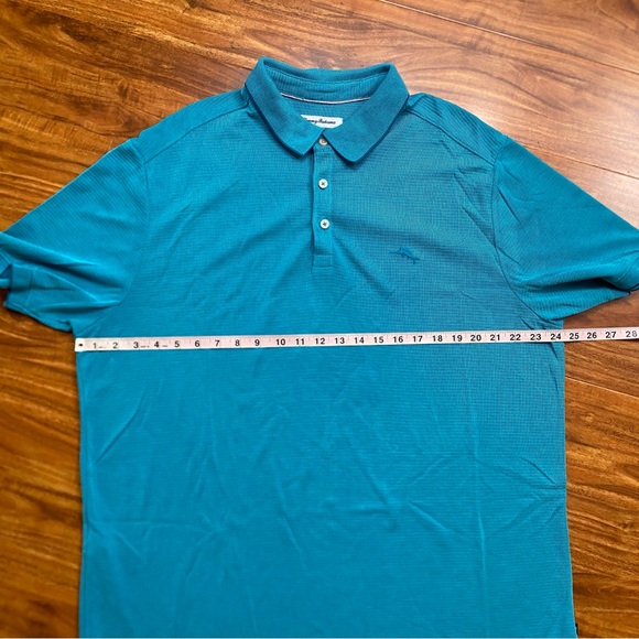 Tommy Bahama Islandzone Men's Teal Polo Shirt Size XL Coastal Nautical Casual - Picture 8 of 10